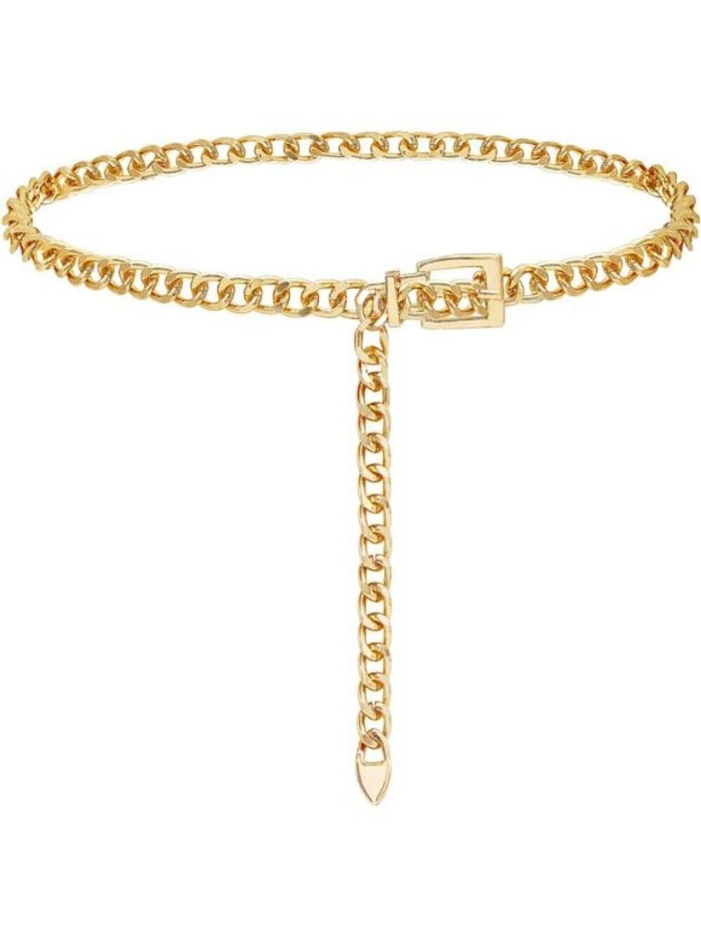 Gold  Chain Belt for Women Metal Waist Chain Fashion Multilayer Chain Belts